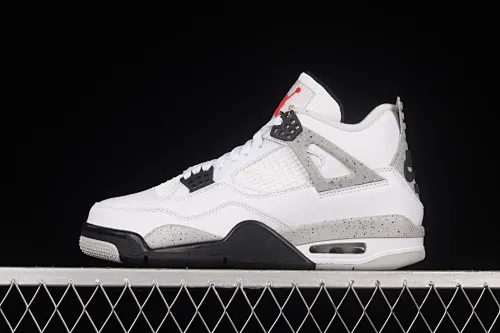 All categories Air Jordan Jordan series basketball shoes Air Jordan 4 foreign trade version Air Jordan 4 Retro "White Cement" AJ4 Joe 4 white cement white gray 840606-192